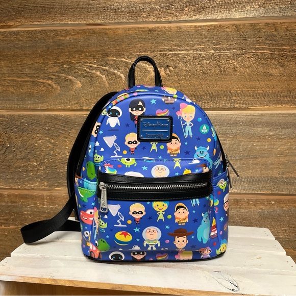 Loungefly Handbags - Loungefly Disney Parks Pixar Chibi Characters Mini Backpack